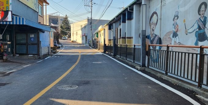 이천시 호법면, 마을 진입도로 차량통행 및 보행 불편해소 개선