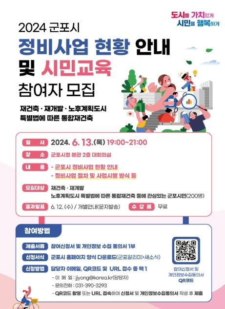 군포시, 정비사업에 대한 현황 안내 및 시민교육 개최