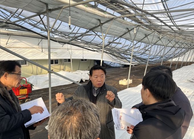 방성환 농정해양위원장, 대설 피해 현장 방문, 복구 지원 방안 논의