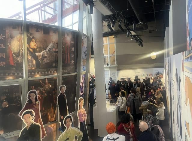 앙굴렘국제만화축제 내 전시 중인 '웹툰시대' 전경