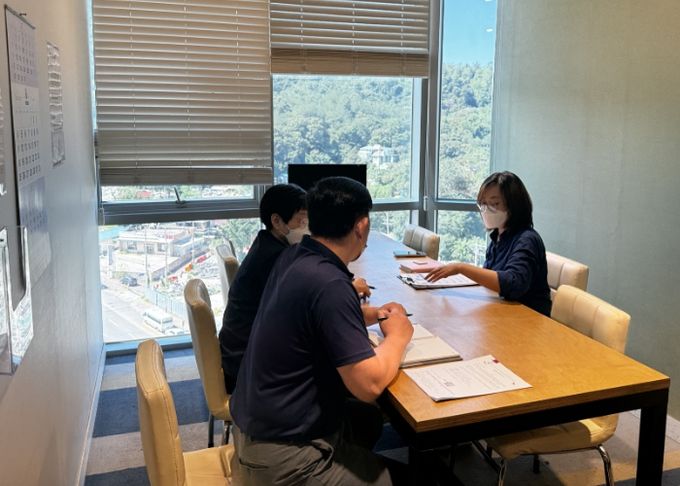 지난해 지역 내 감염취약시설에서 감염관리 교육이 진행되고 있다.