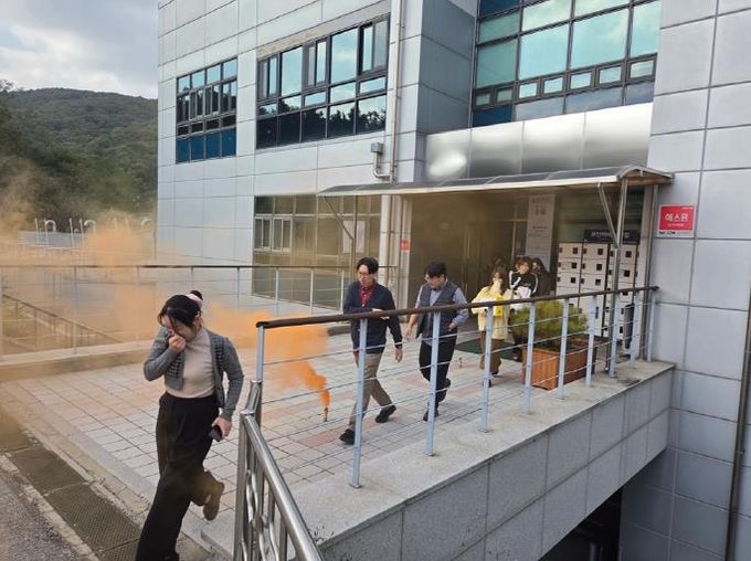 의정부시 맑은물사업소, 합동소방훈련 실시