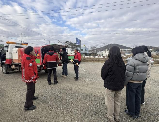 홍성군 구항면, 산불진화장비 교육 실시