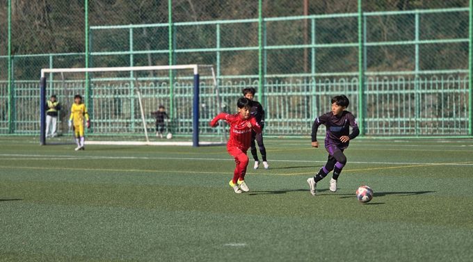 지난해 유소년 축구 스토브리그 경기 모습