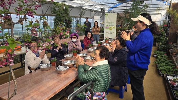 체험농장 치유 프로그램 모습