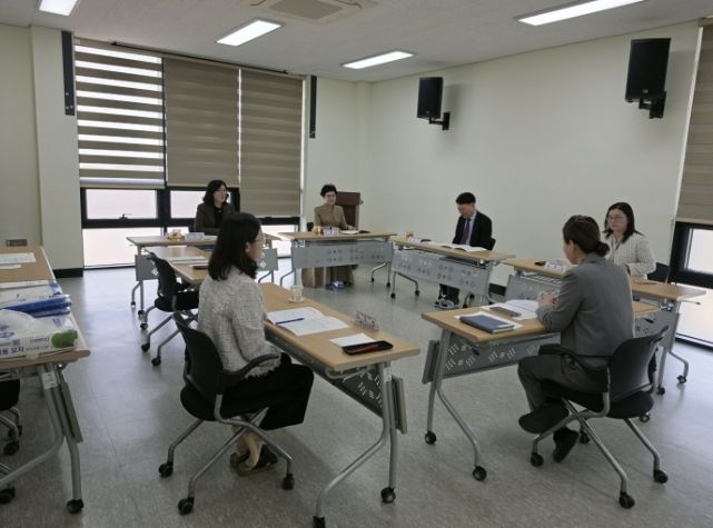 송명숙 예산교육지원청 교육장 공공급식지원센터 방문 모습