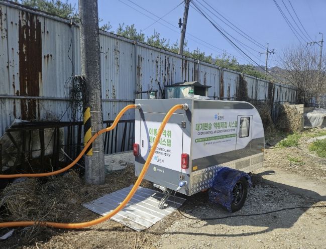 포천시, 이동면에 이동식 대기 확산 악취제어시스템 설치…축산악취 저감 강화